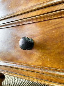 An English Pine Faux Painted Chest of Drawers Dresser with Gallery c1890