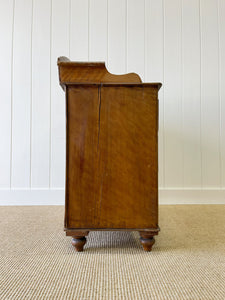 An English Pine Faux Painted Chest of Drawers Dresser with Gallery c1890