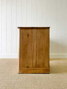 Antique English Pine Pedestal Desk c1890