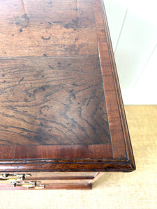Antique English 18th Century Oak Chest of Drawers with Brasses