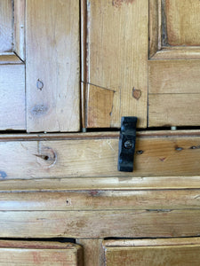 An 18th Century English Pine Linen Press Cupboard