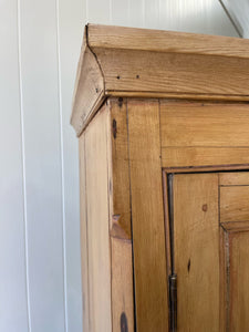 An 18th Century English Pine Linen Press Cupboard