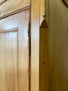 An 18th Century English Pine Linen Press Cupboard