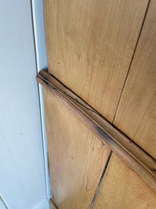 An 18th Century English Pine Linen Press Cupboard
