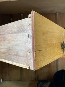 An 18th Century English Pine Linen Press Cupboard