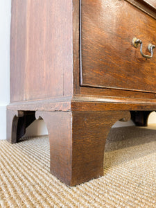 An 18th Century English Country Oak Chest of Drawers Dresser