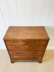 An 18th Century English Country Oak Chest of Drawers Dresser