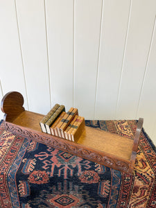 An English Late 19th Century Moveable Oak Bookshelf