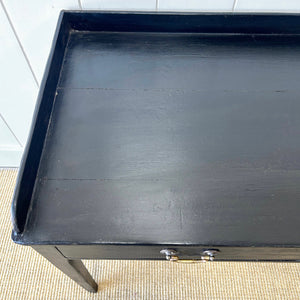 An Ebonized Victorian Side Table or Console c1860