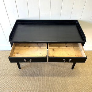 An Ebonized Victorian Side Table or Console c1860
