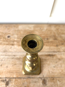 A Pair of Antique Brass Candlesticks