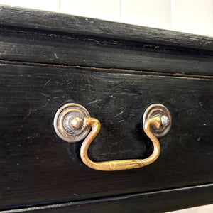 An Ebonized Victorian Side Table or Console c1860