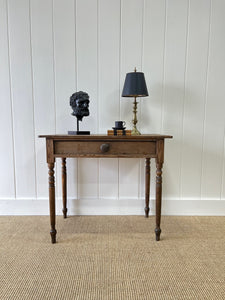 Antique English Country Pine Side Table c1890
