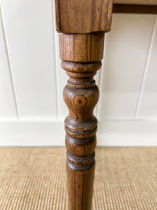 Antique English Country Pine Side Table c1890