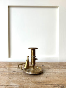 An Old Brass Chamber Stick