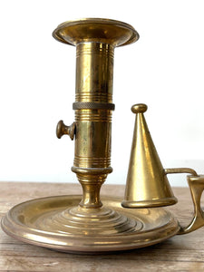 An Old Brass Chamber Stick