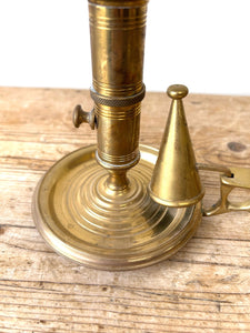 An Old Brass Chamber Stick