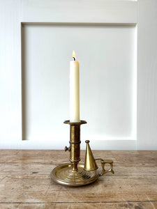 An Old Brass Chamber Stick