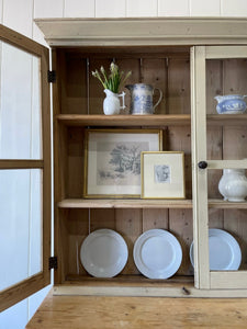 An Early 19th Century English Pine Painted Bookcase