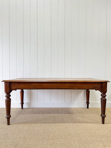 A Welsh Pitch Pine Boys School 6ft Dining Table c1850