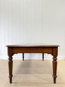 A Welsh Pitch Pine Boys School 6ft Dining Table c1850