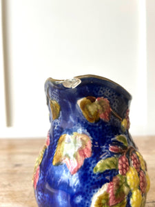 Vintage Majolica Blackberry Pitcher