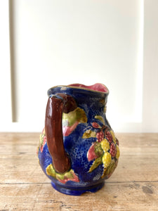 Vintage Majolica Blackberry Pitcher