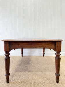 A Welsh Pitch Pine Boys School 6ft Dining Table c1850