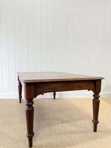 A Welsh Pitch Pine Boys School 6ft Dining Table c1850