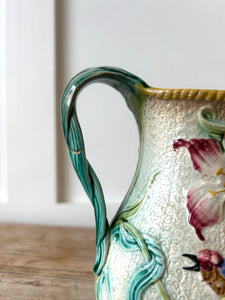 An Antique Majolica Pitcher