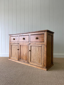 An English Country Pine Buffet Sideboard c1890