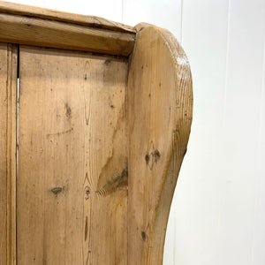 An English 19th Century Curved Bench or Settle
