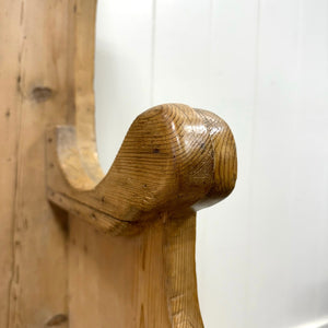 An English 19th Century Curved Bench or Settle
