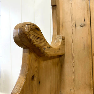 An English 19th Century Curved Bench or Settle