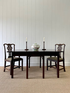 A Large English Chippendale Country Mahogany Drop Leaf Table c1790