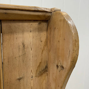 An English 19th Century Curved Bench or Settle