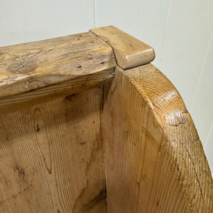 An English 19th Century Curved Bench or Settle