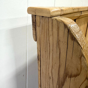 An English 19th Century Curved Bench or Settle