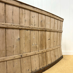 An English 19th Century Curved Bench or Settle