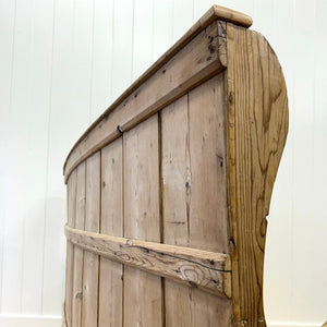 An English 19th Century Curved Bench or Settle
