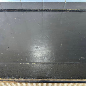 An Ebonized Campaign Sea Chest