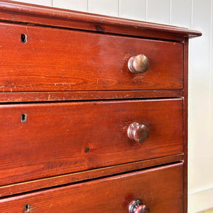 A 19th Century English Chest of Drawers/Dresser