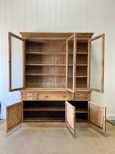 A 19th Century English Pine Bookcase Cabinet or Hutch