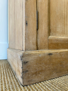 A 19th Century English Pine Bookcase Cabinet or Hutch