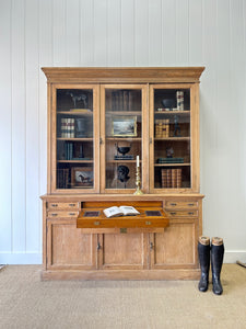 A 19th Century English Pine Bookcase Cabinet or Hutch