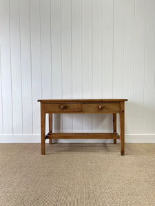 Antique English Country Pine Console Table c1890
