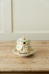 Derby Porcelain Lion Feet Tureen/Teapot Set