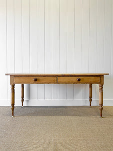 A Good English Pine (almost) 6ft Dining Table c1890