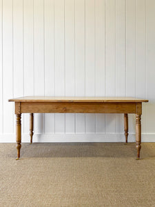 A Good English Pine (almost) 6ft Dining Table c1890