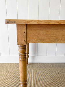 A Good English Pine (almost) 6ft Dining Table c1890